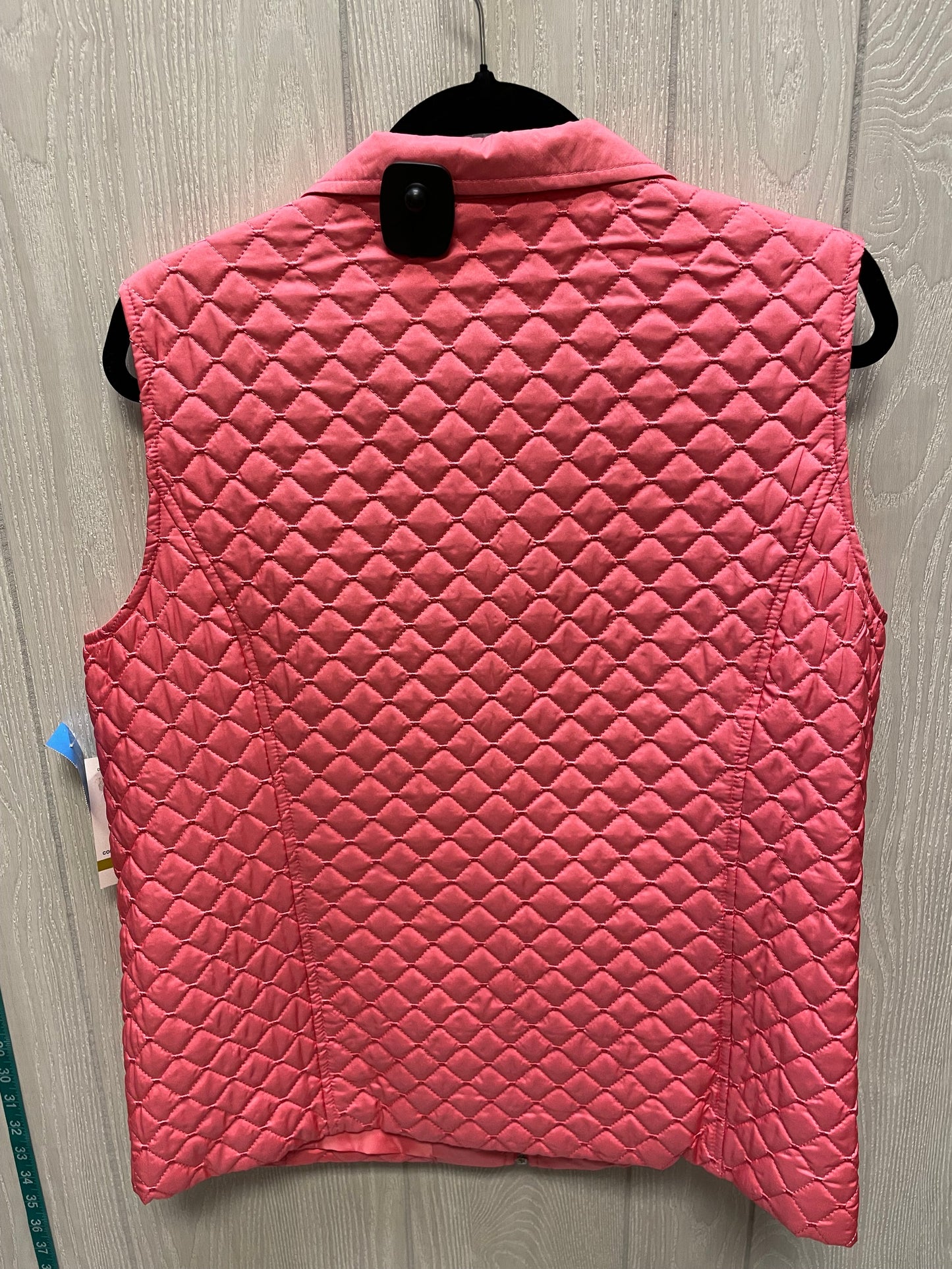 Vest Puffer & Quilted By Allison Daley In Pink, Size: L