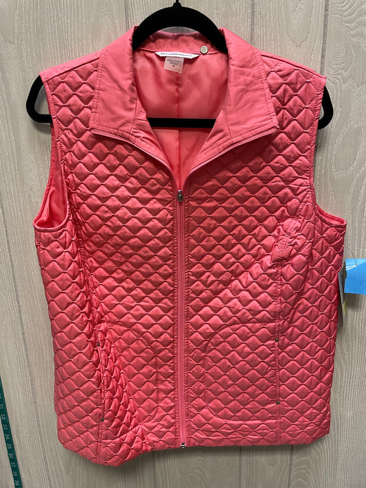 Vest Puffer & Quilted By Allison Daley In Pink, Size: L