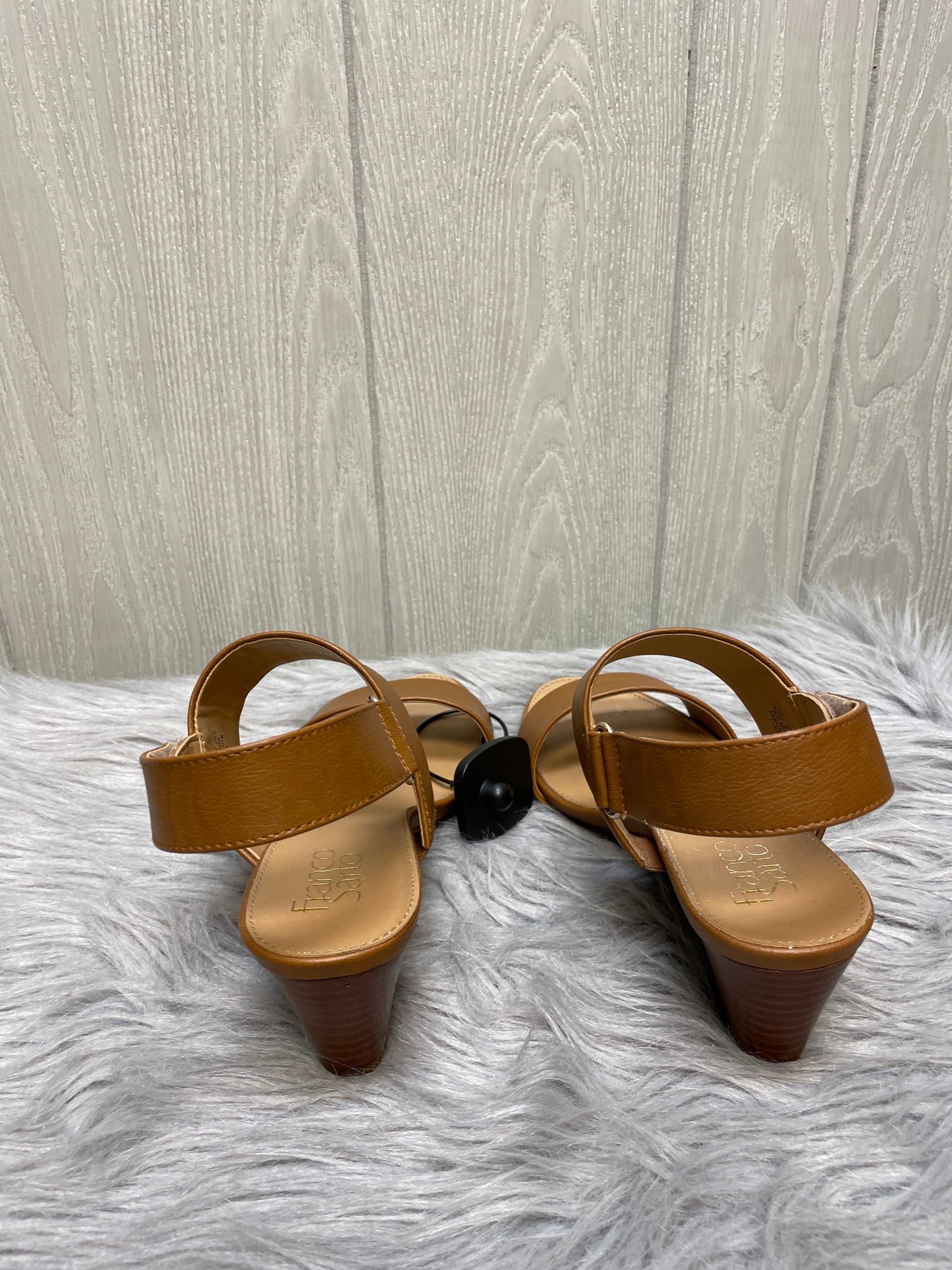 Sandals Heels Kitten By Franco Sarto In Brown, Size: 8.5