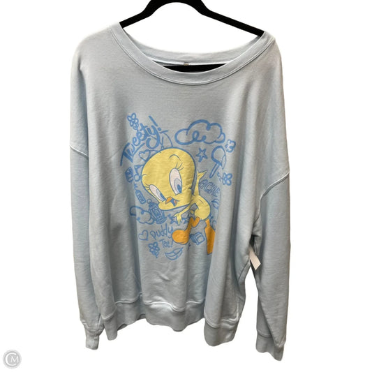 Sweatshirt Crewneck By Clothes Mentor In Blue, Size: 3x
