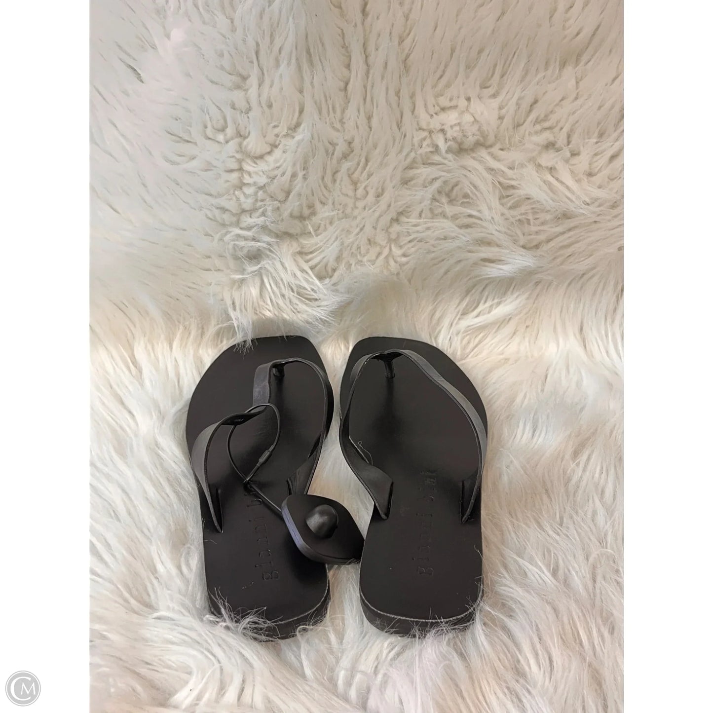 Sandals Flip Flops By Gianni Bini In Black, Size: 6