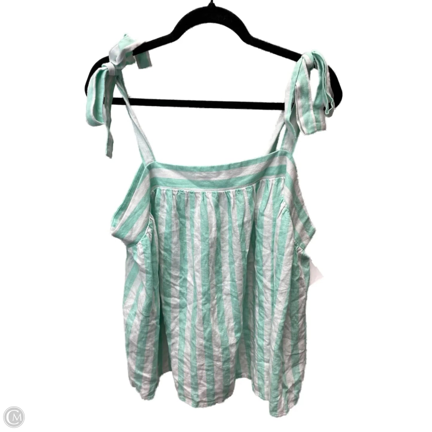 Top Sleeveless By Stoney Clover In Striped Pattern, Size: 1x