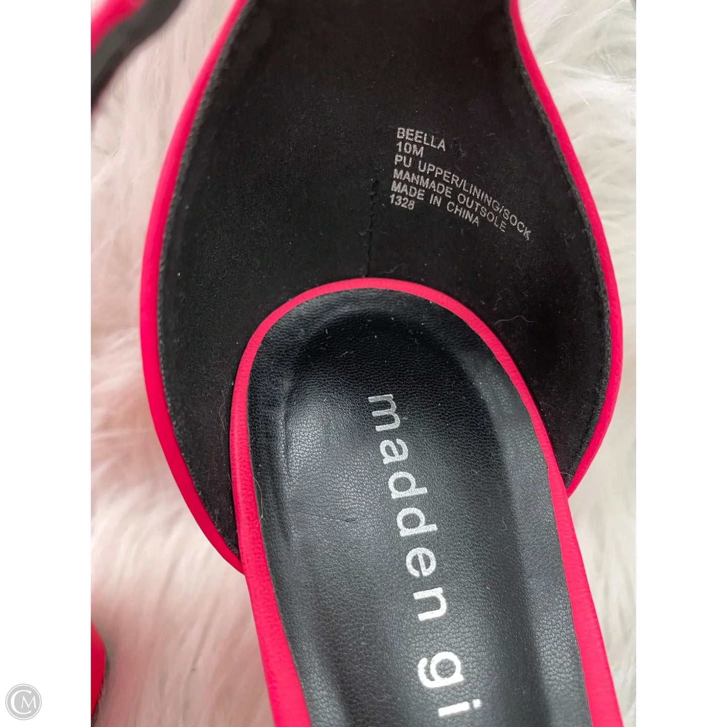 Sandals Heels Block By Madden Girl In Pink, Size: 10