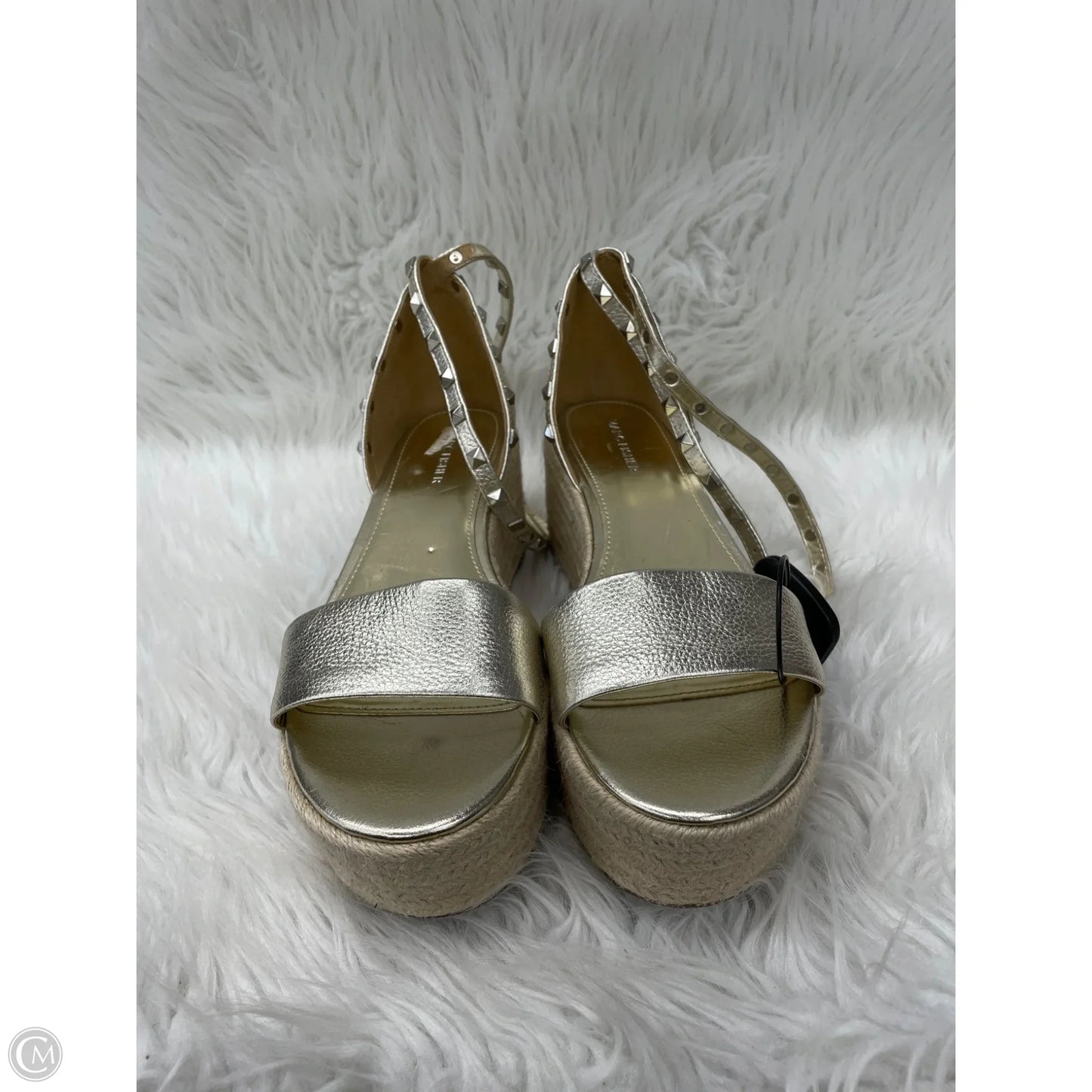 Sandals Heels Platform By Marc Fisher In Gold, Size: 10