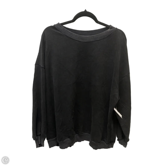 Sweatshirt Crewneck By Shein In Black & Grey, Size: 2x