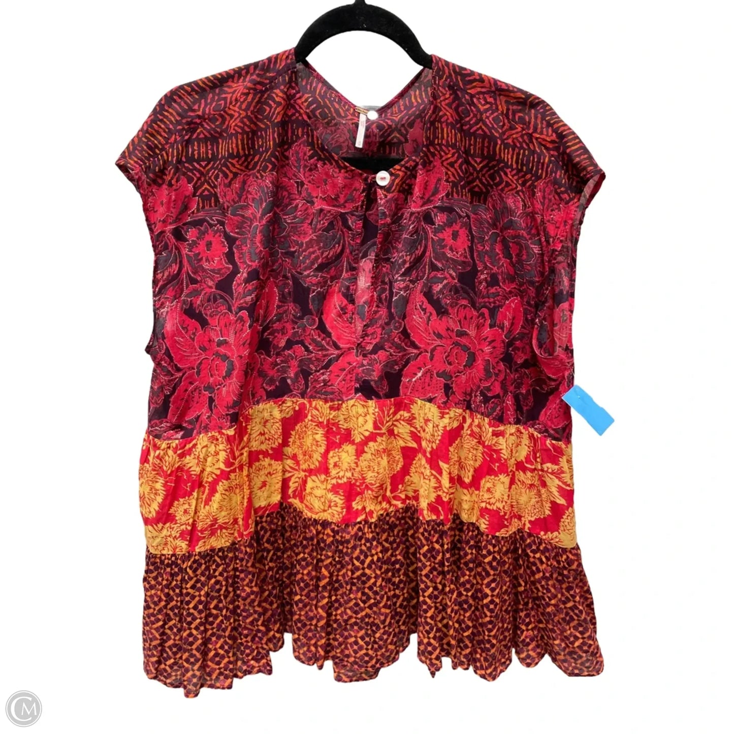 Top Sleeveless By Free People In Red, Size: M