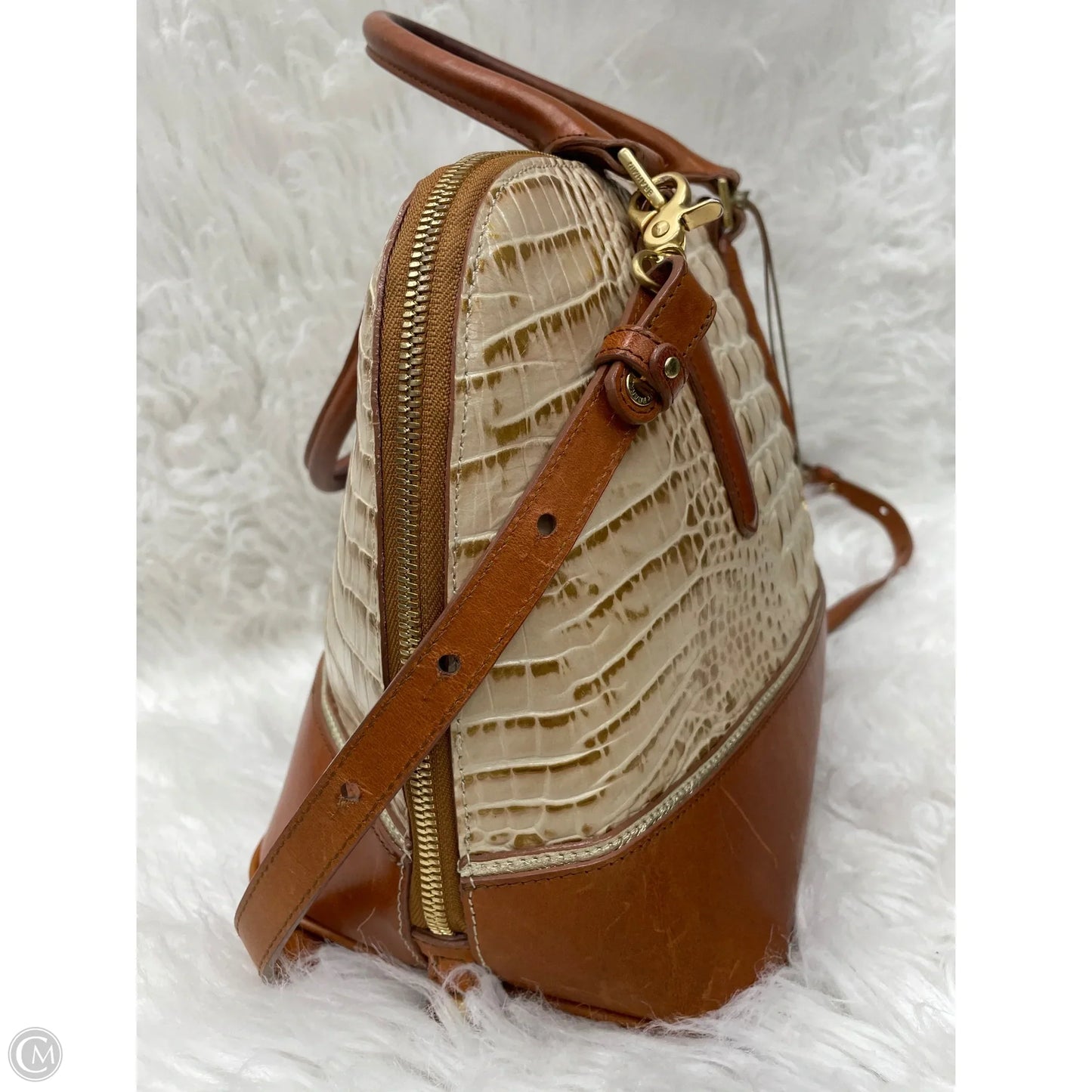 Handbag Designer By Brahmin, Size: Medium