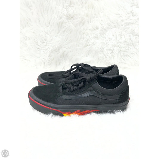 Shoes Sneakers By Vans In Black & Red, Size: 8