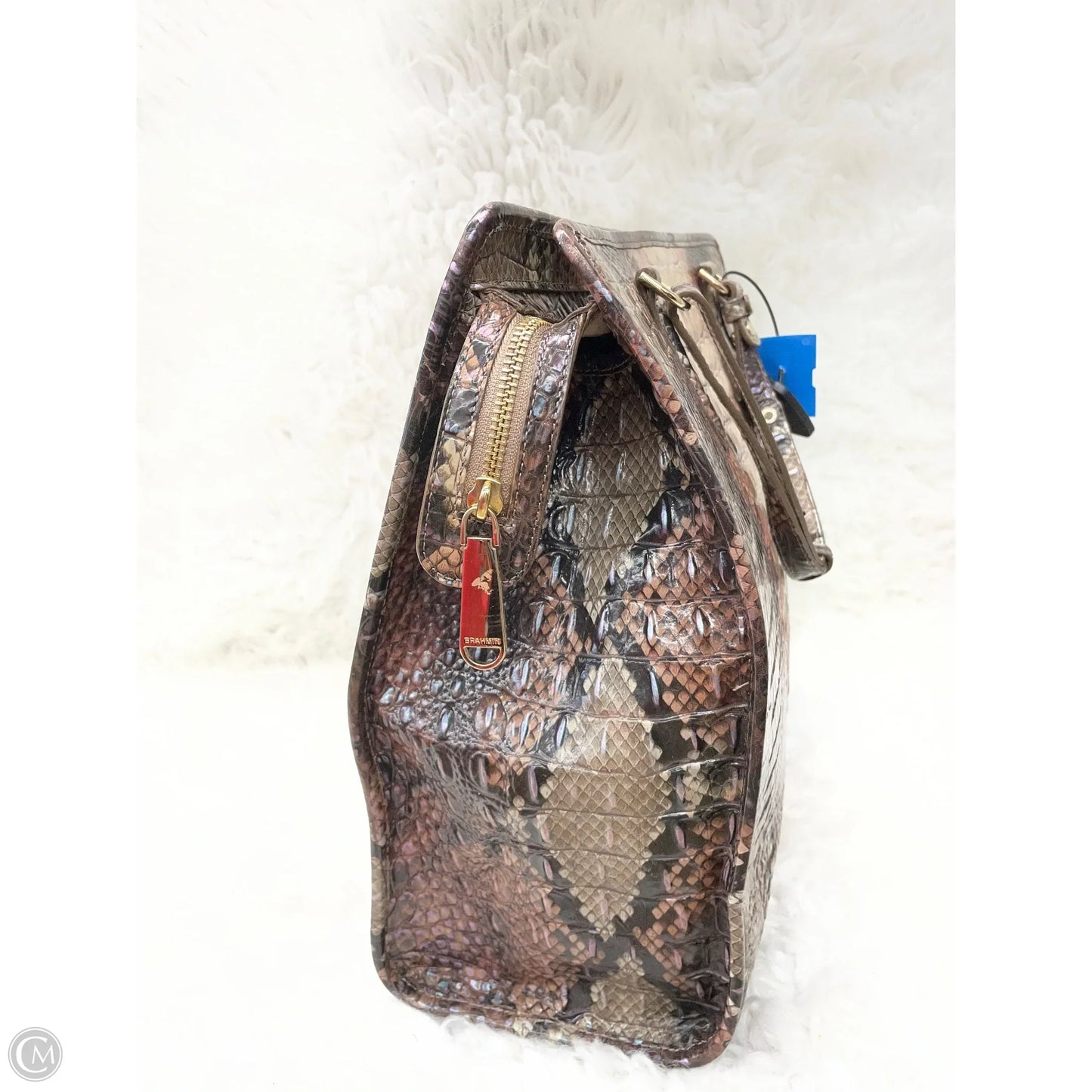 Handbag Designer By Brahmin, Size: Large