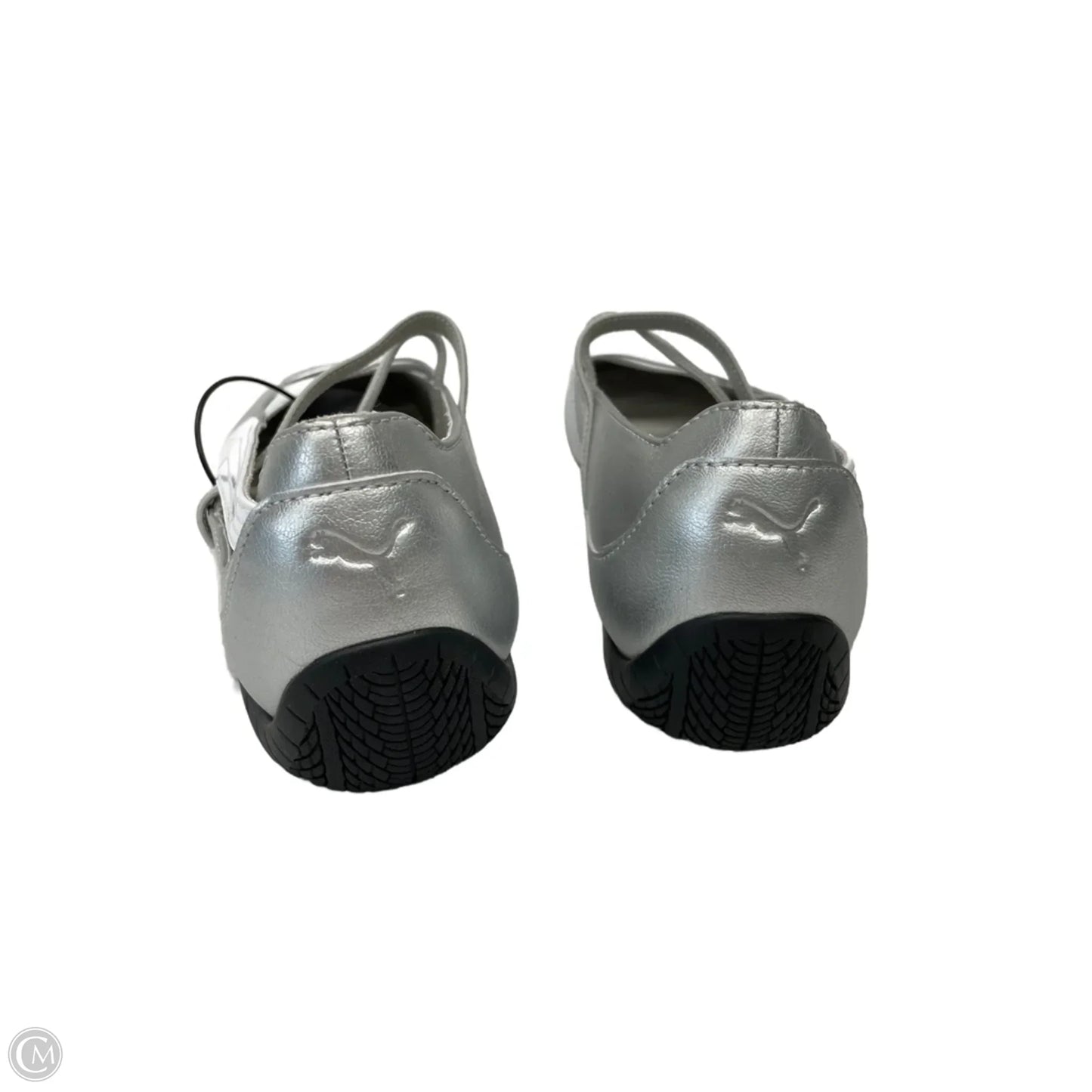 Shoes Flats By Puma In Silver, Size: 6