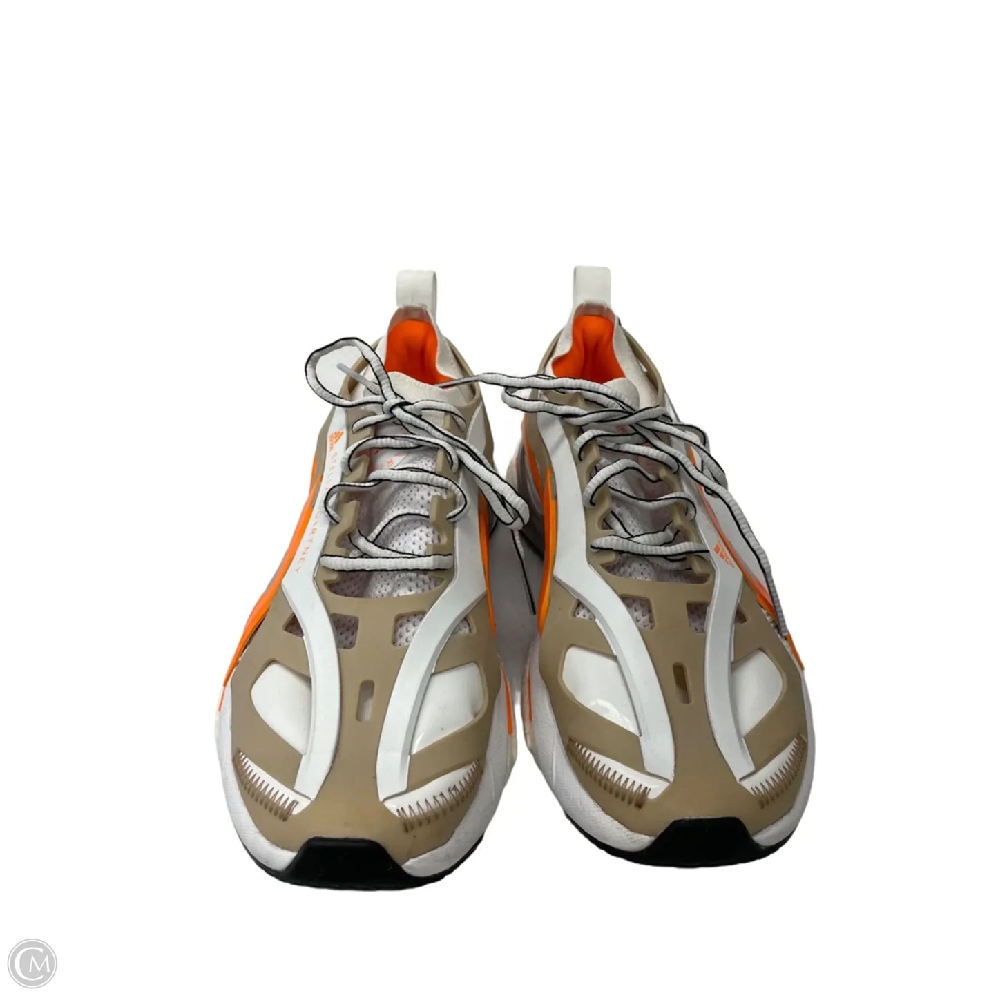 Shoes Luxury Designer By Stella Mccartney In Orange & White, Size: 7.5