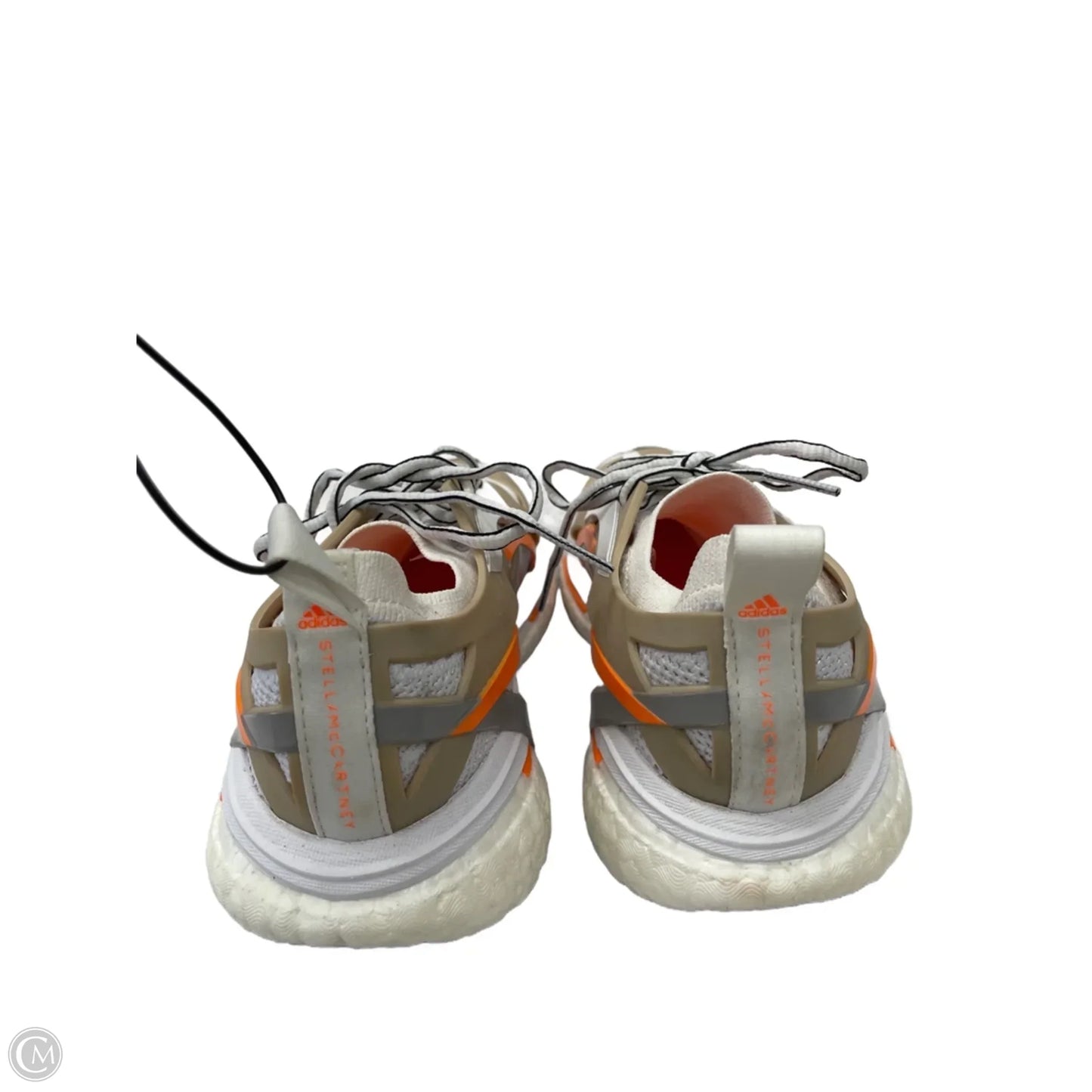 Shoes Luxury Designer By Stella Mccartney In Orange & White, Size: 7.5