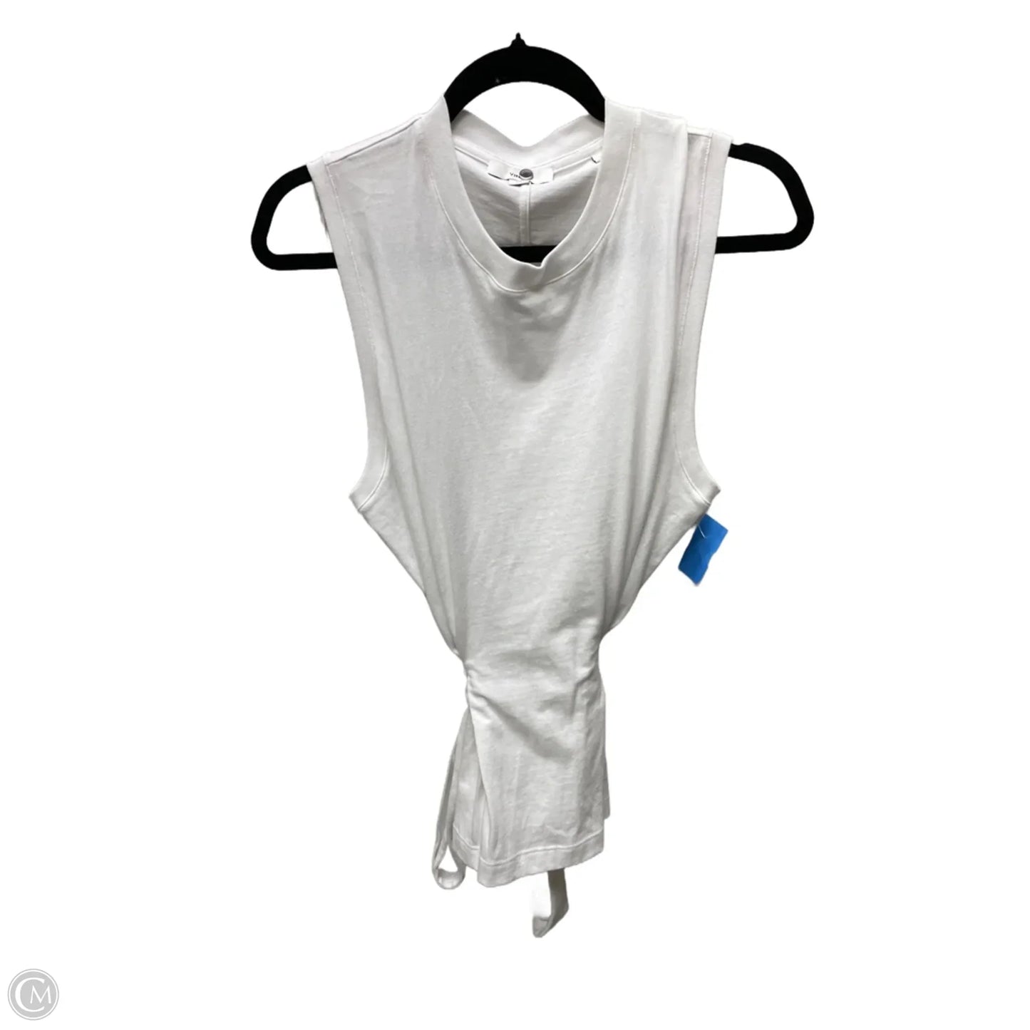 Top Sleeveless By Vince In White, Size: L