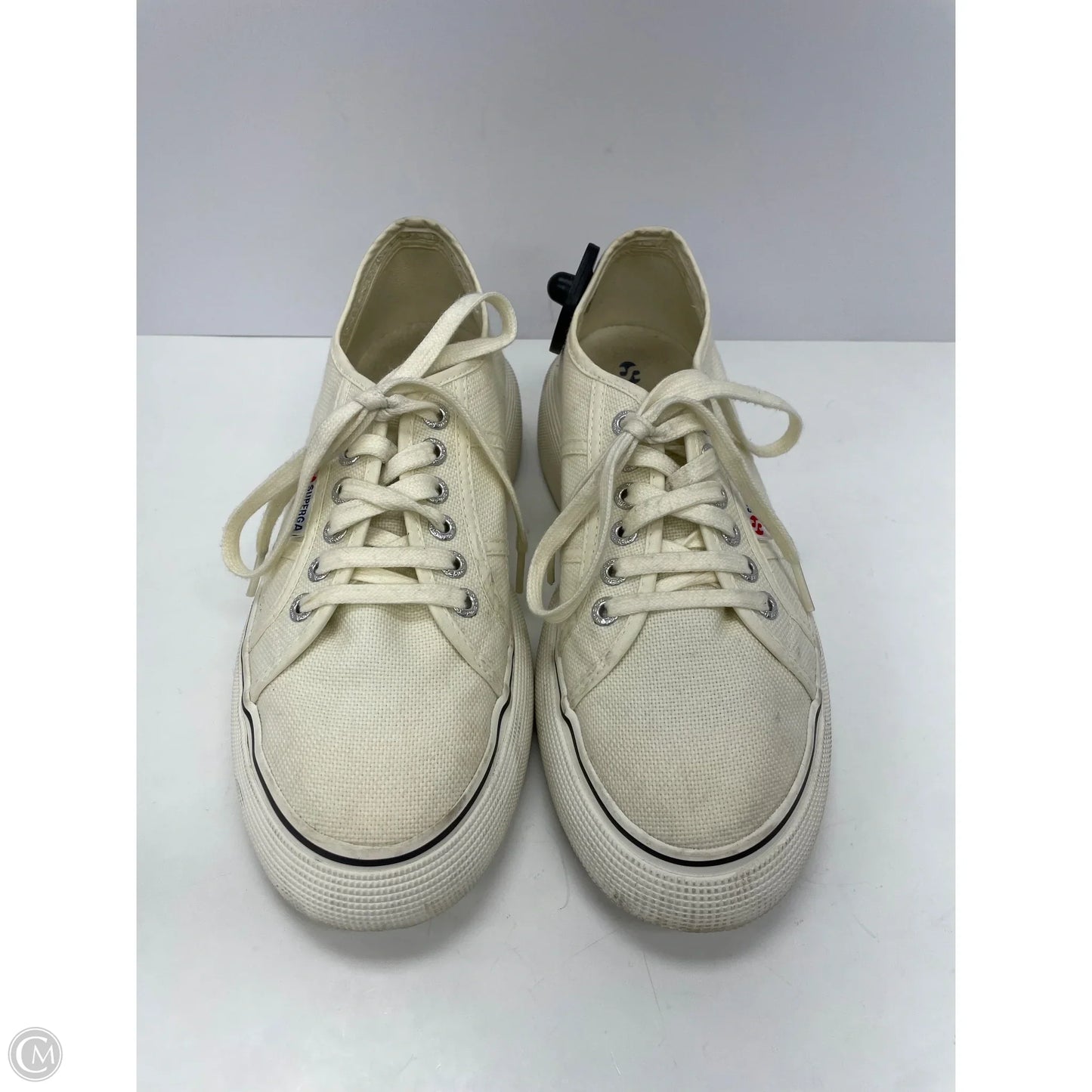 Shoes Sneakers By Superga In Cream, Size: 8