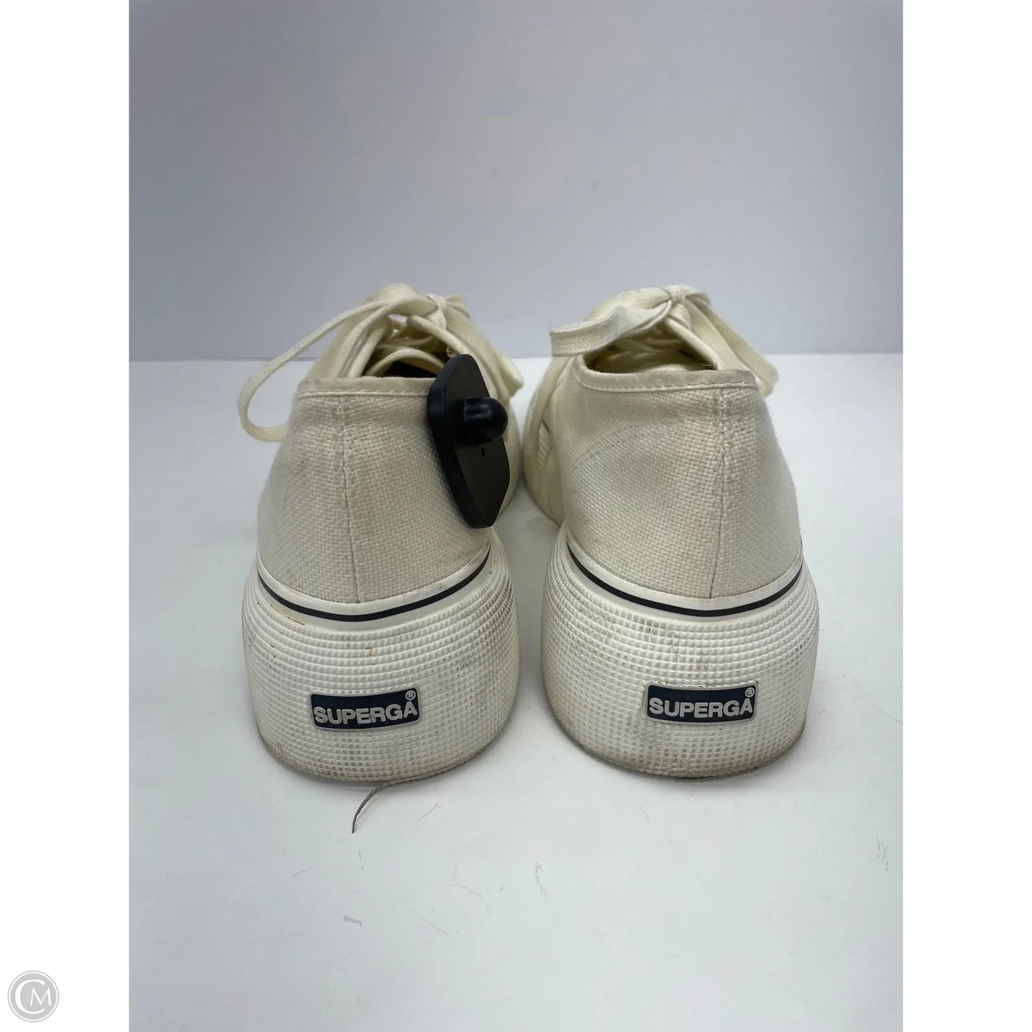 Shoes Sneakers By Superga In Cream, Size: 8