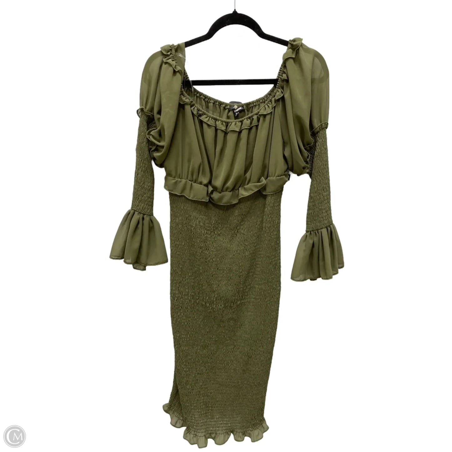 Dress Casual Short By Fashion Nova In Green, Size: 1x