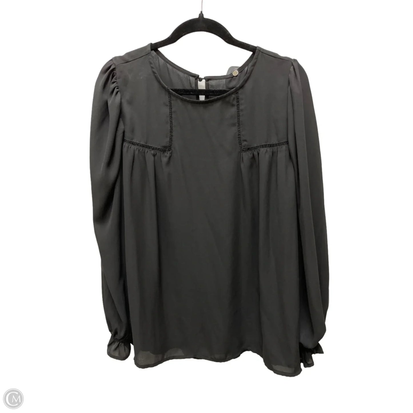 Top Long Sleeve By Clothes Mentor In Black, Size: L