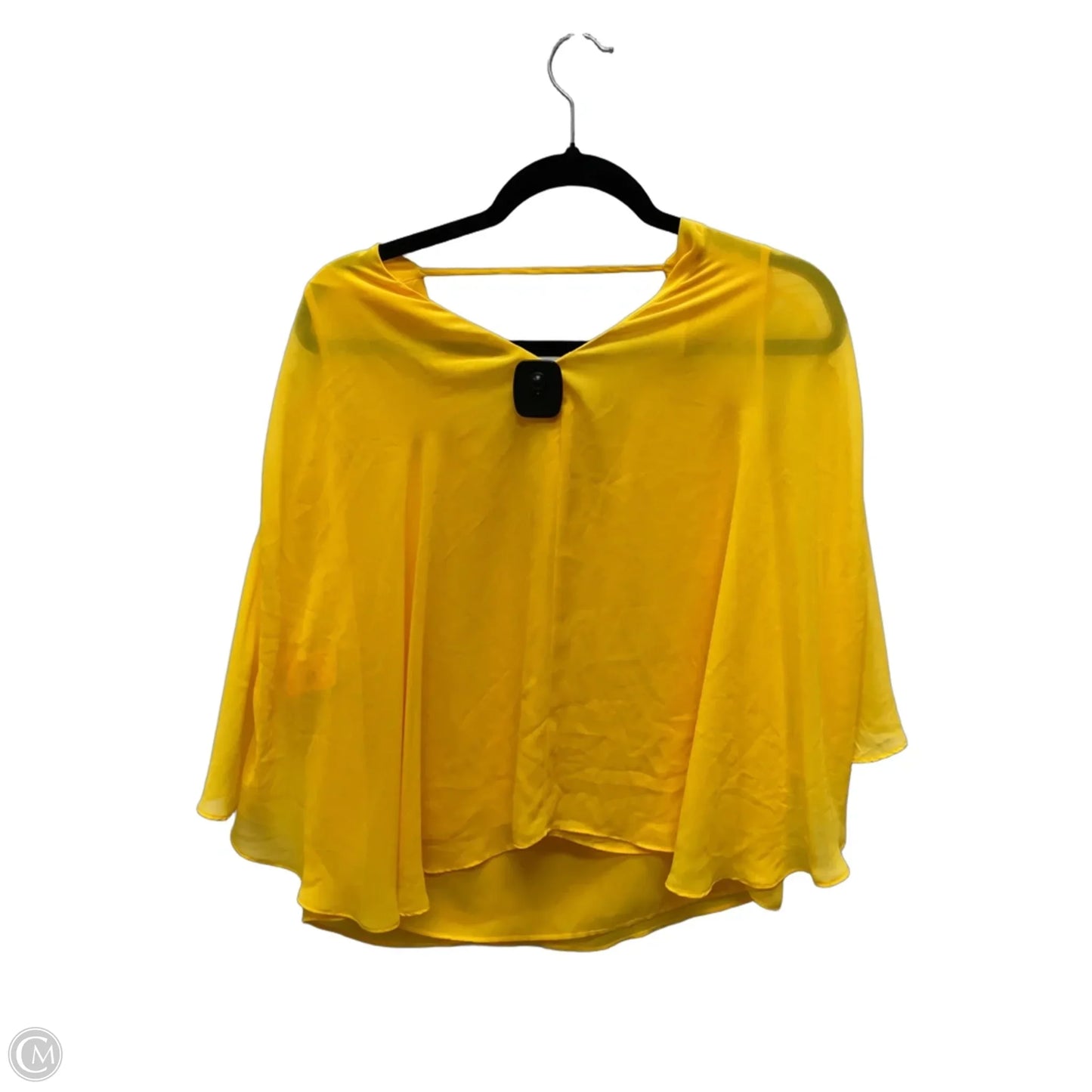 Blouse Short Sleeve By Gianni Bini In Yellow, Size: Xs