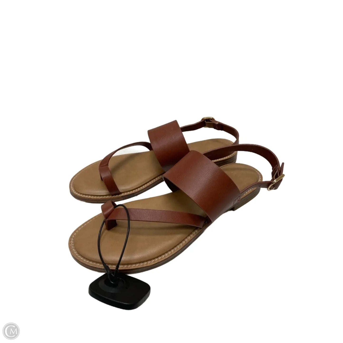 Sandals Flats By Cushionaire In Brown, Size: 6
