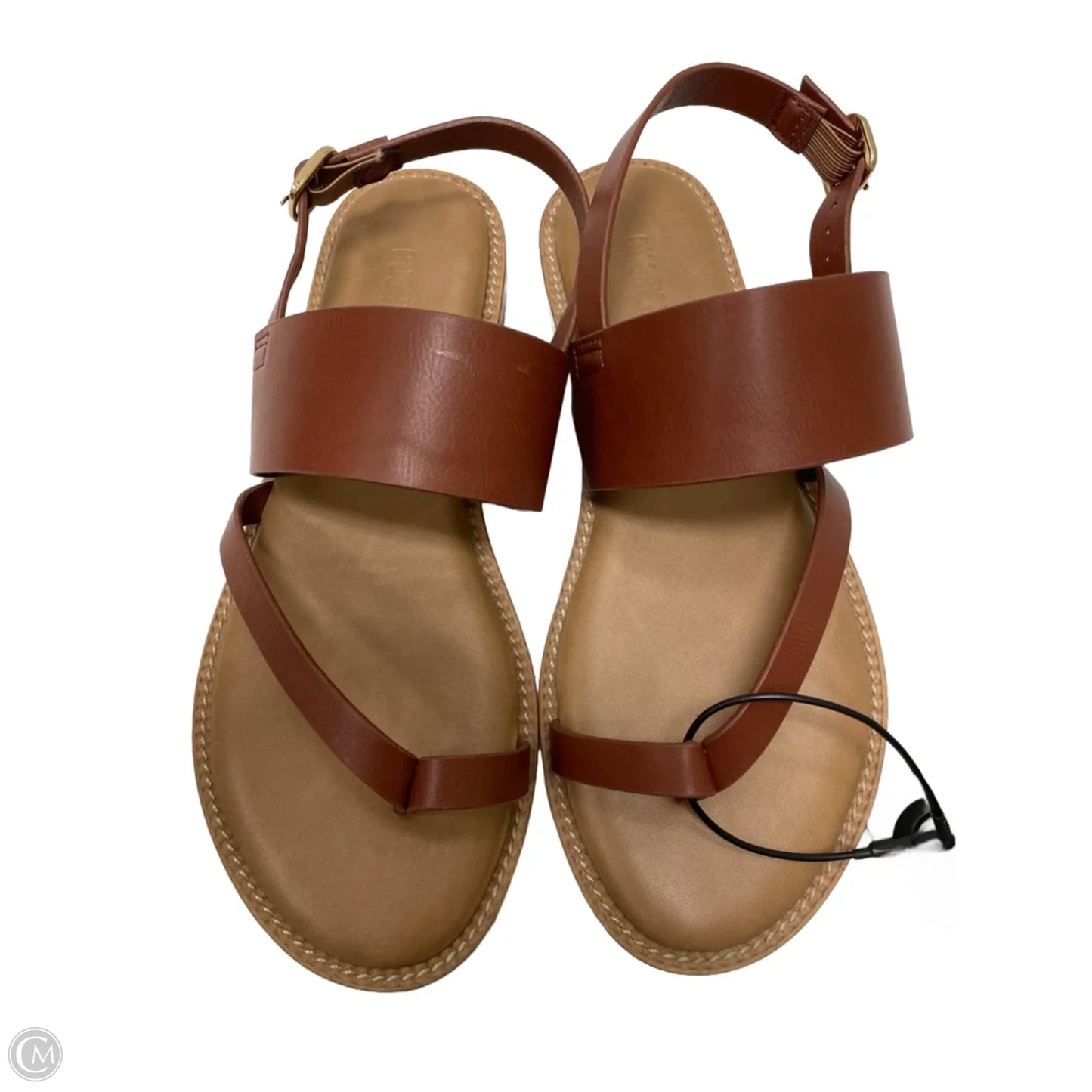 Sandals Flats By Cushionaire In Brown, Size: 6