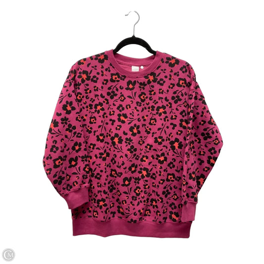 Sweatshirt Crewneck By Bcg In Floral Print, Size: L