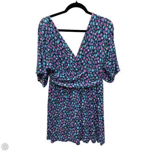 Romper Designer By Lilly Pulitzer In Blue & Pink, Size: M