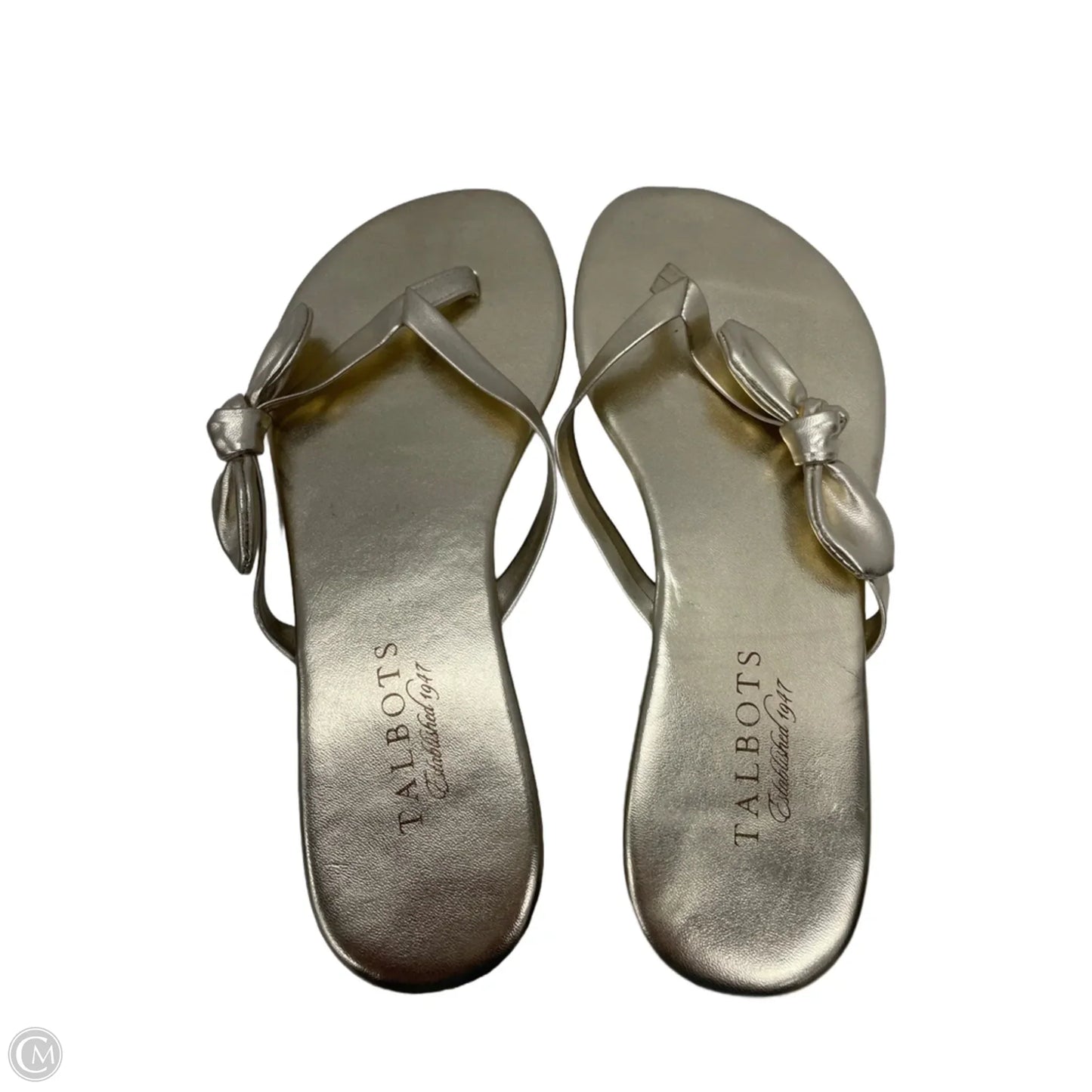 Sandals Flats By Talbots In Gold, Size: 6