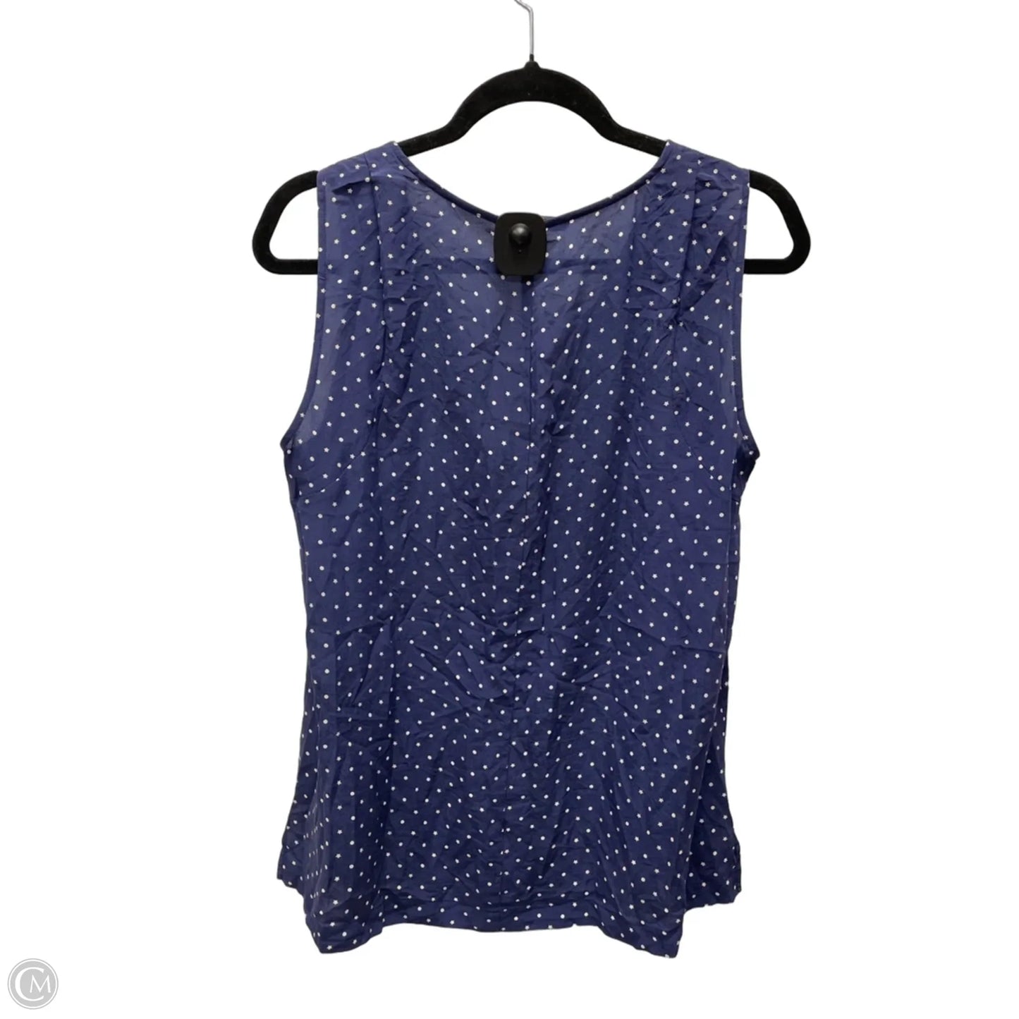 Top Sleeveless By Madewell In Blue & White, Size: S