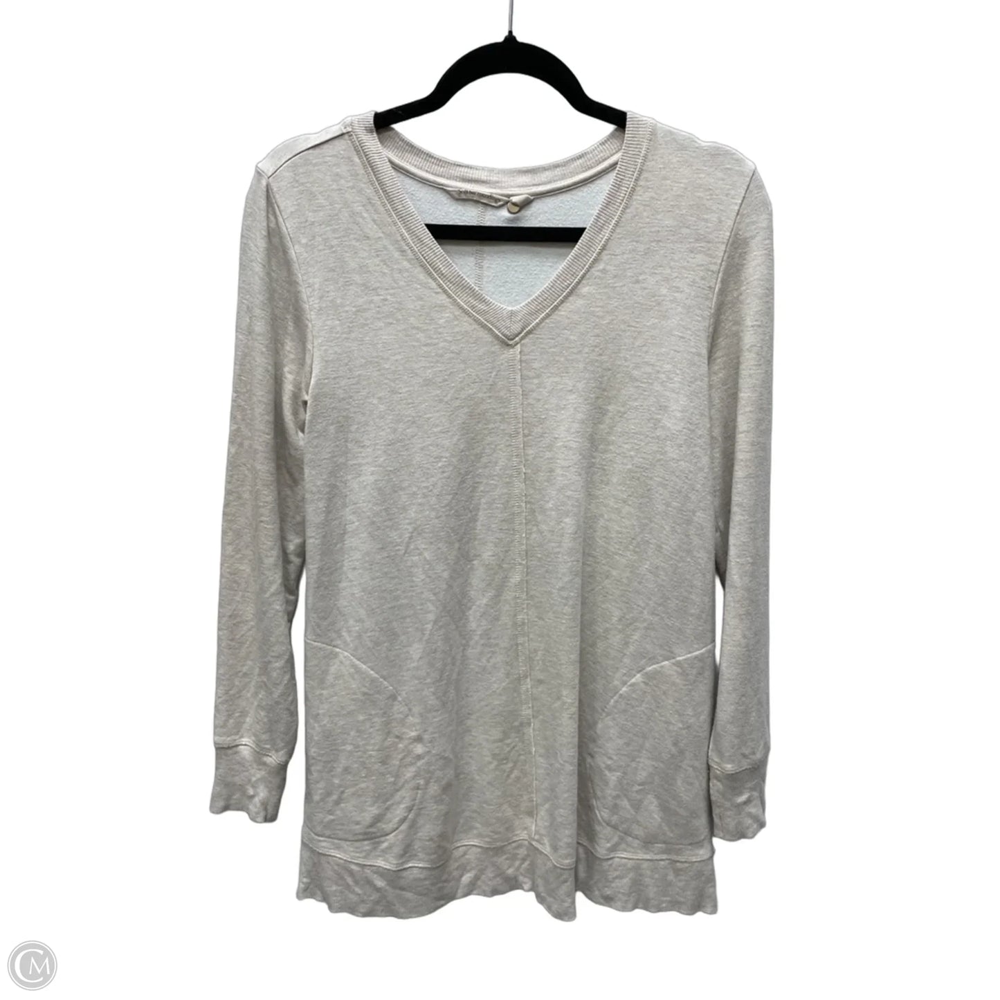 Top Long Sleeve By Soft Surroundings In Tan, Size: Xs
