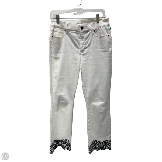 Jeans Cropped By White House Black Market In White, Size: 4l