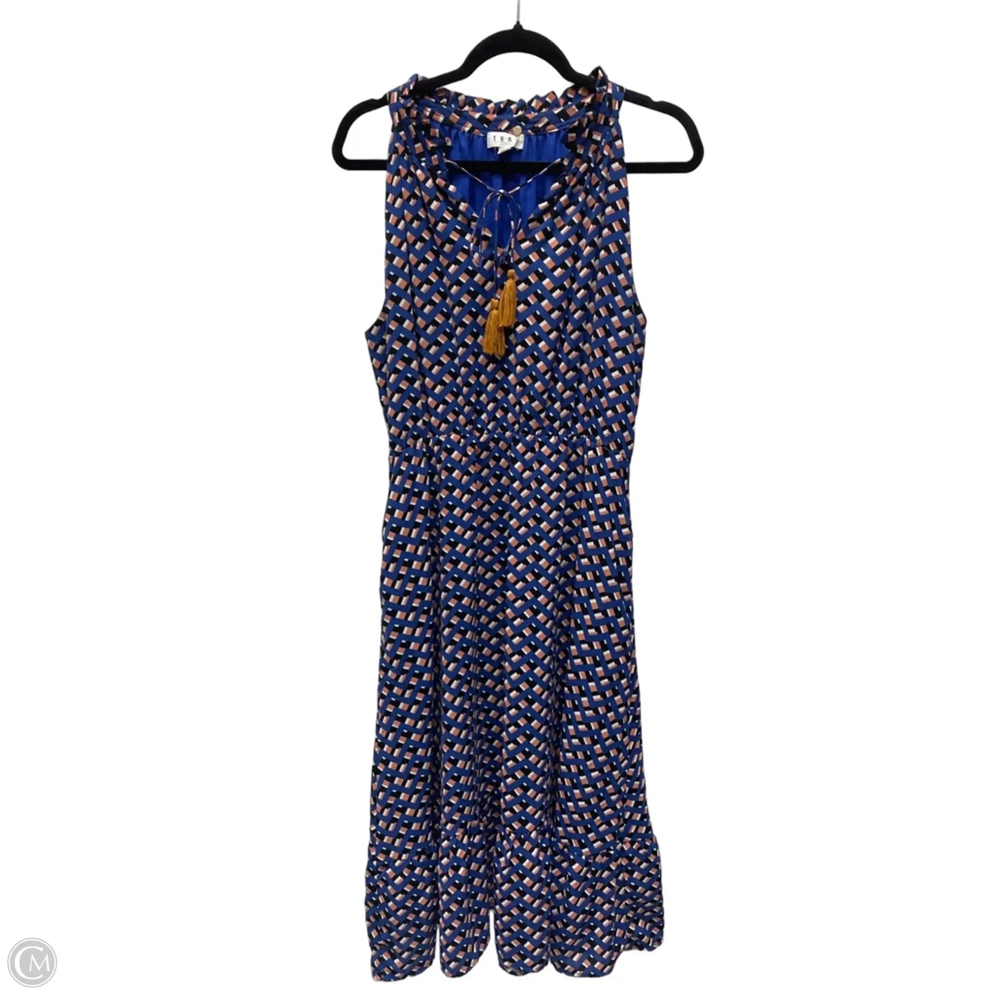 Dress Casual Midi By Thml In Geometric Pattern, Size: M