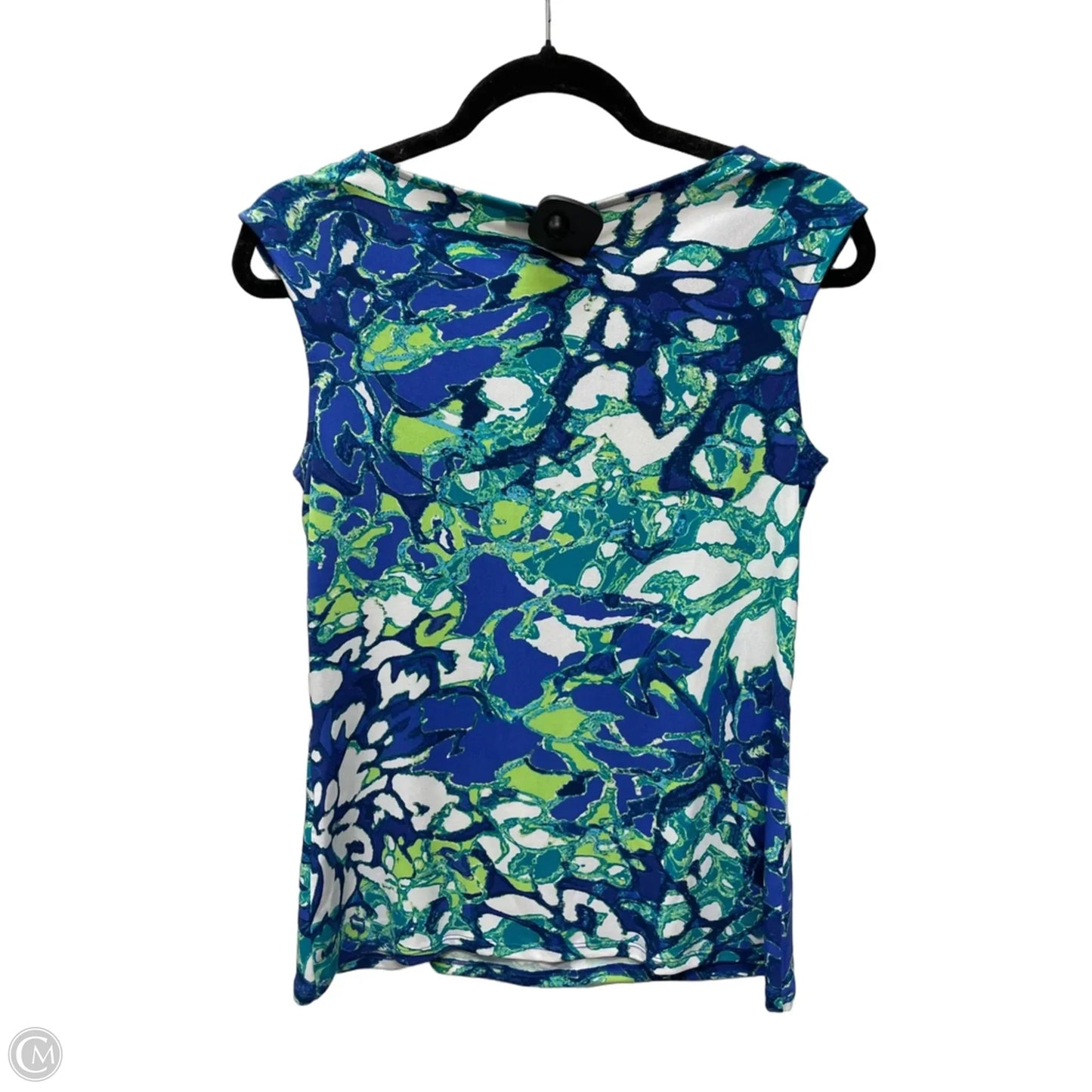 Top Sleeveless By Dana Buchman In Blue & Green, Size: Xs