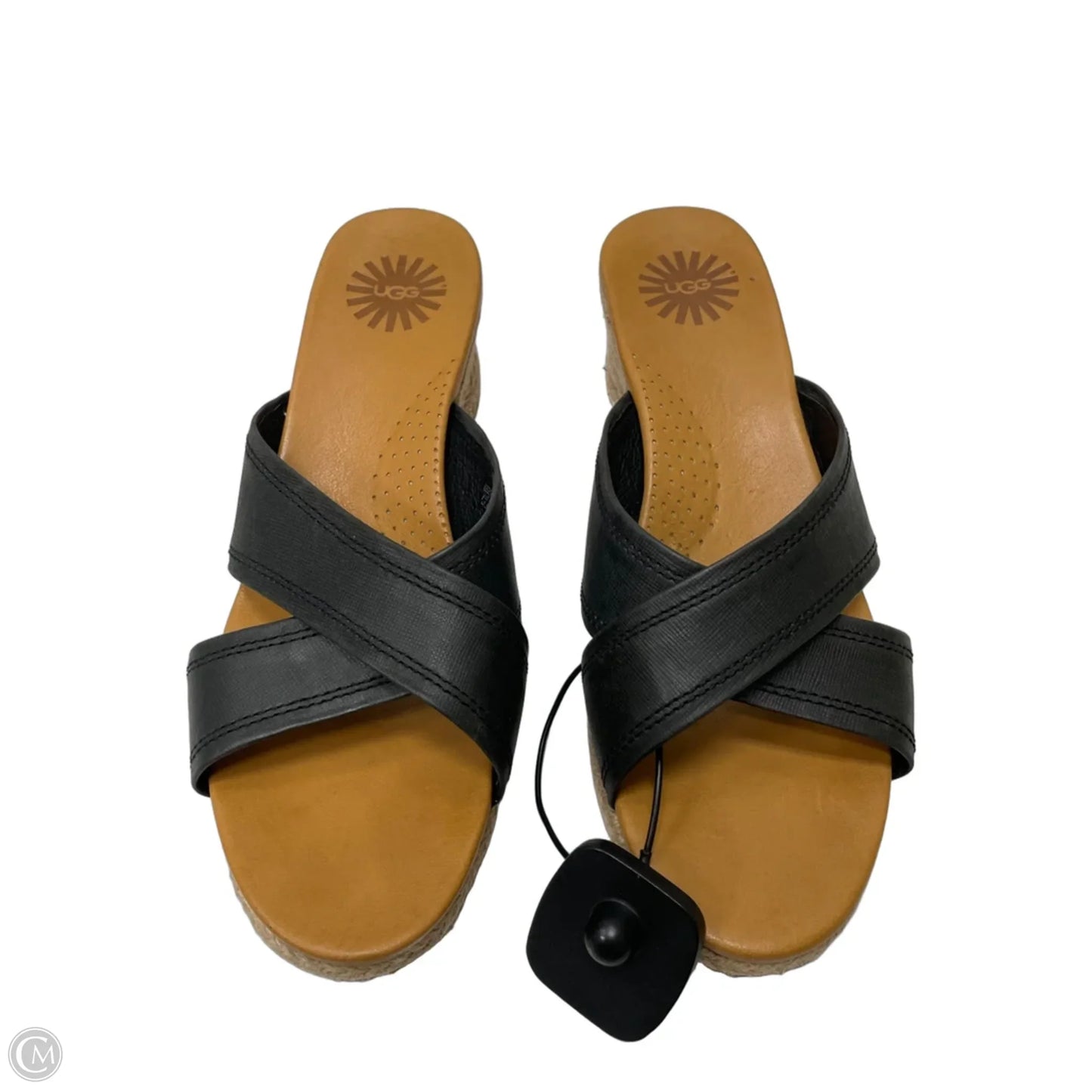 Sandals Designer By Ugg In Black, Size: 9