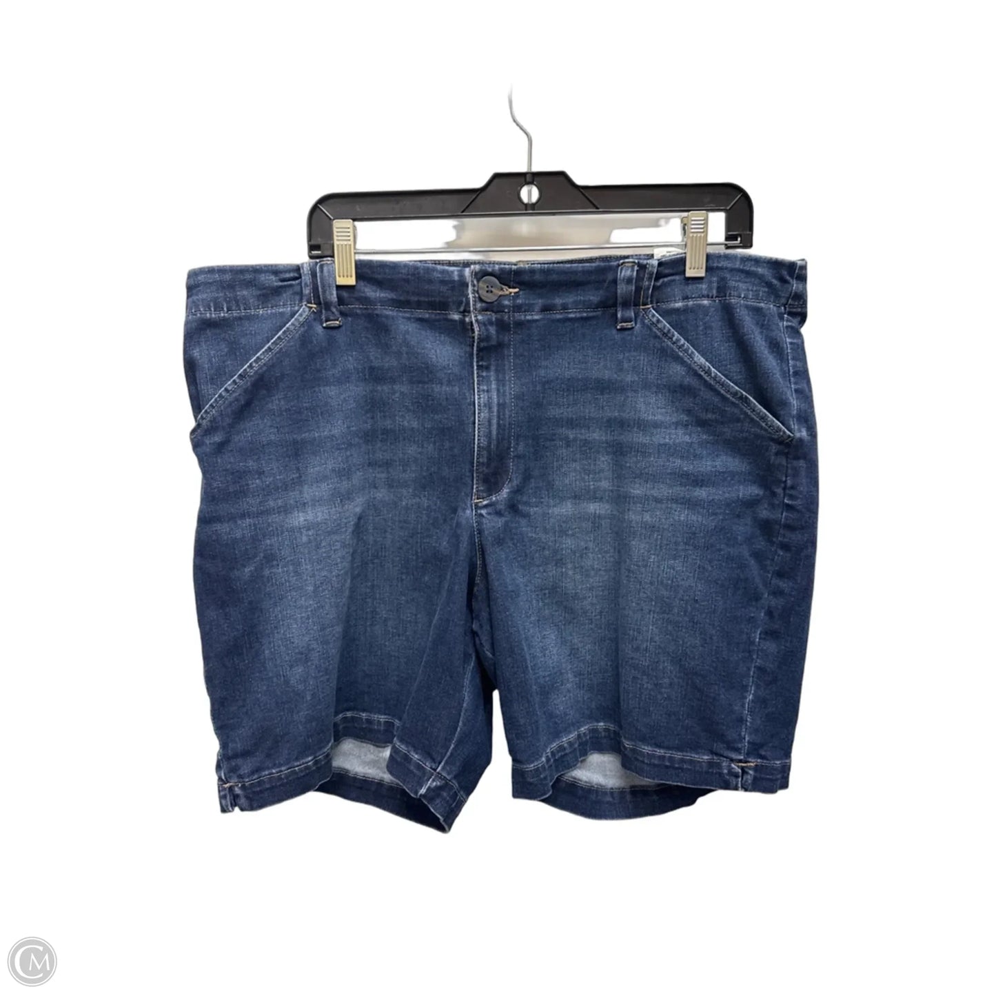 Shorts By Lee In Blue Denim, Size: 18