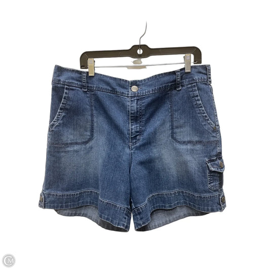 Shorts By Gloria Vanderbilt In Blue Denim, Size: 16