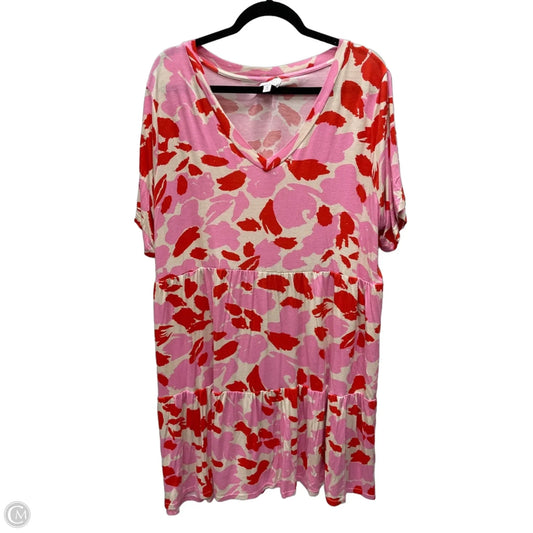 Dress Casual Short By Mudpie In Floral Print, Size: Xl
