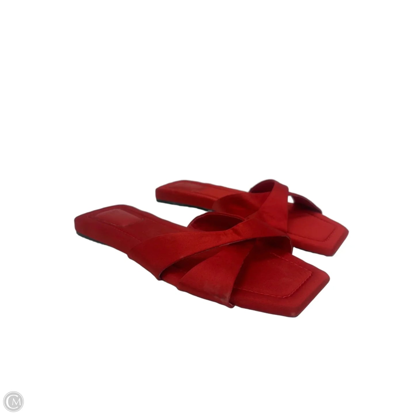 Sandals Flats By H&m In Red, Size: 6