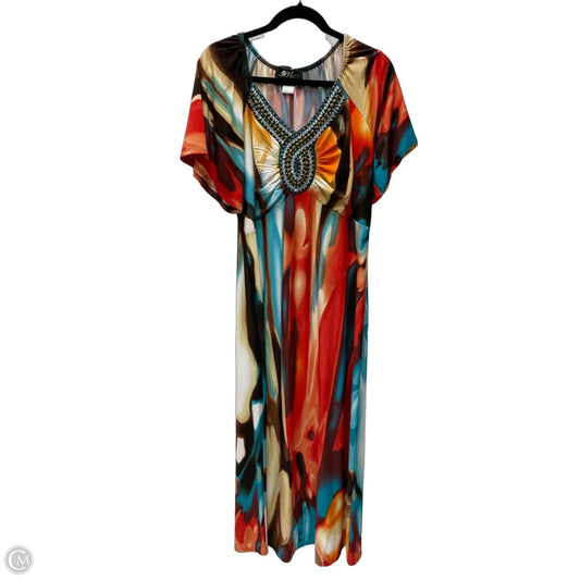 Dress Casual Maxi By Clothes Mentor In Multi-colored, Size: L