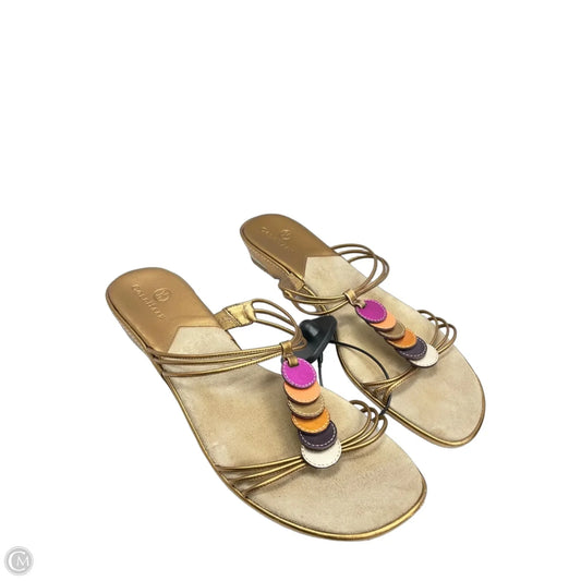 Sandals Flats By Cole-haan In Gold, Size: 8.5