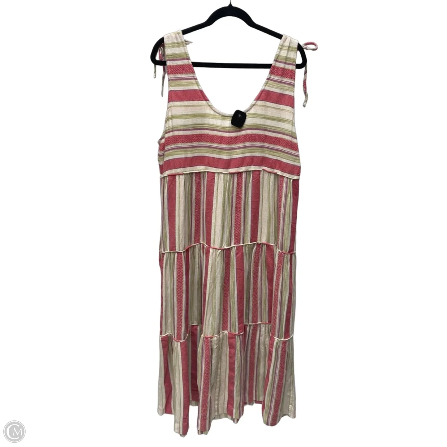 Dress Casual Maxi By Faherty In Striped Pattern, Size: Xl