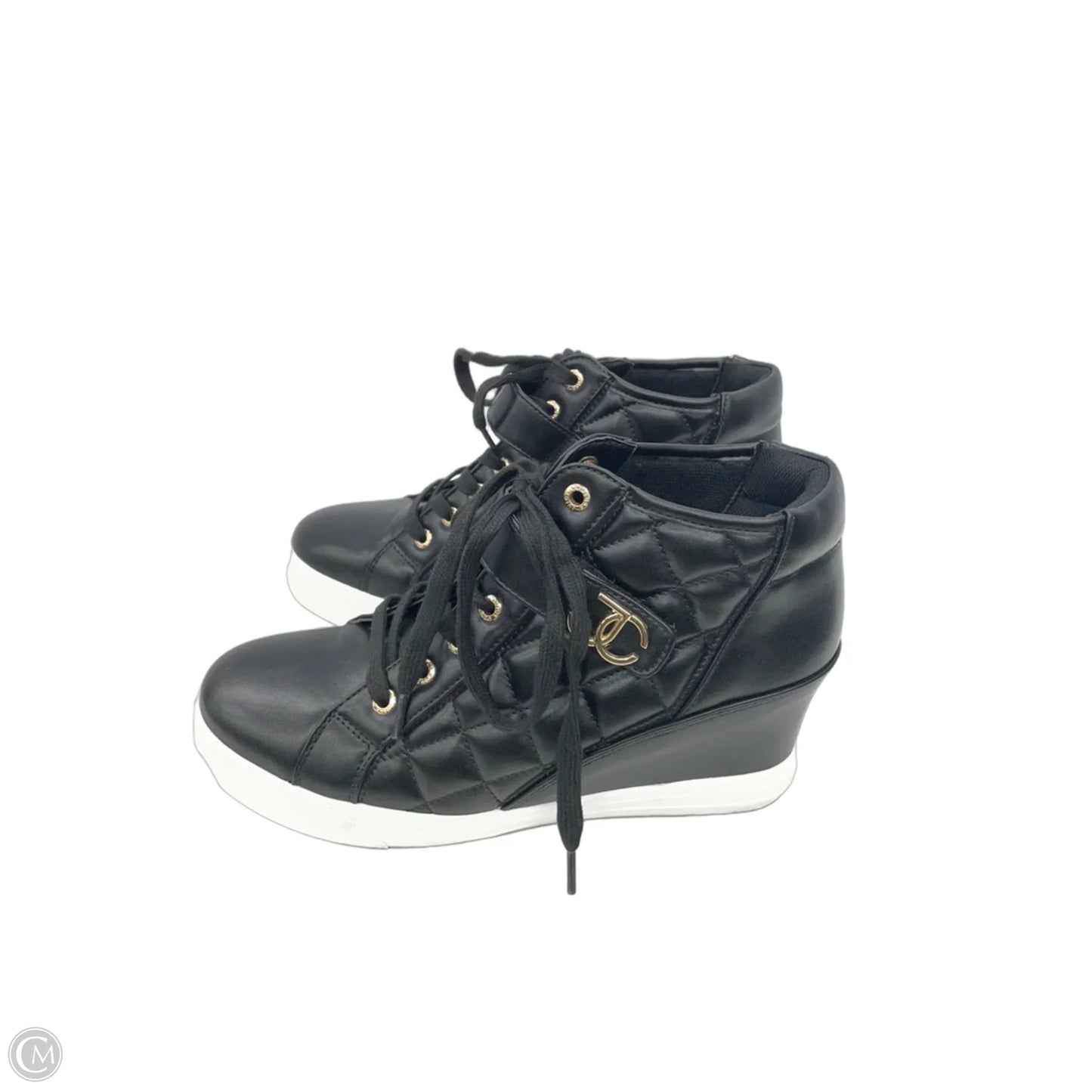Shoes Heels Wedge By Juicy Couture In Black, Size: 9.5