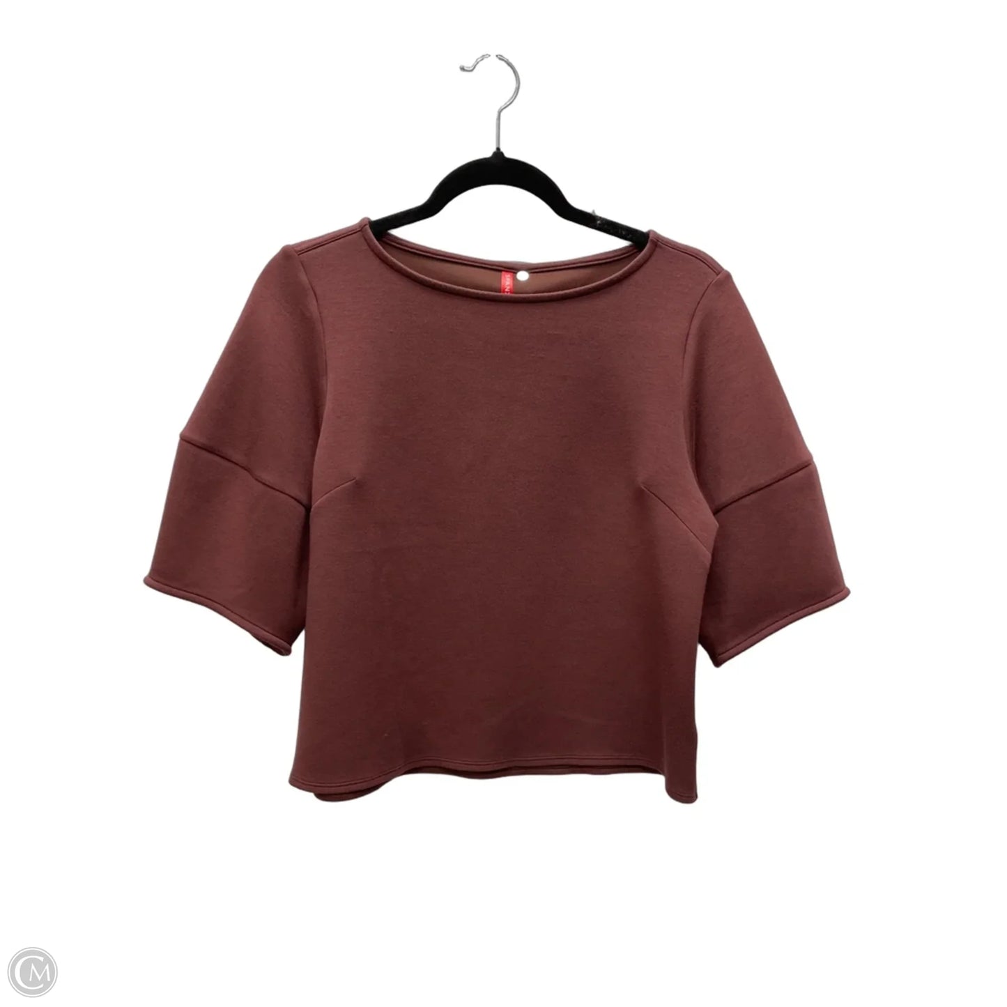 Top Short Sleeve By Spanx In Maroon, Size: S
