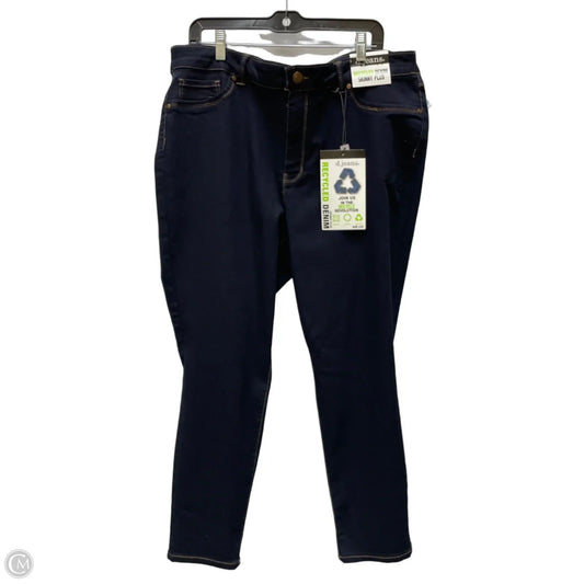 Jeans Skinny By D Jeans In Blue Denim, Size: 22