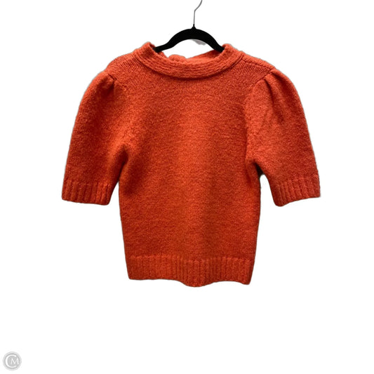 Sweater Short Sleeve By &merci In Orange, Size: S