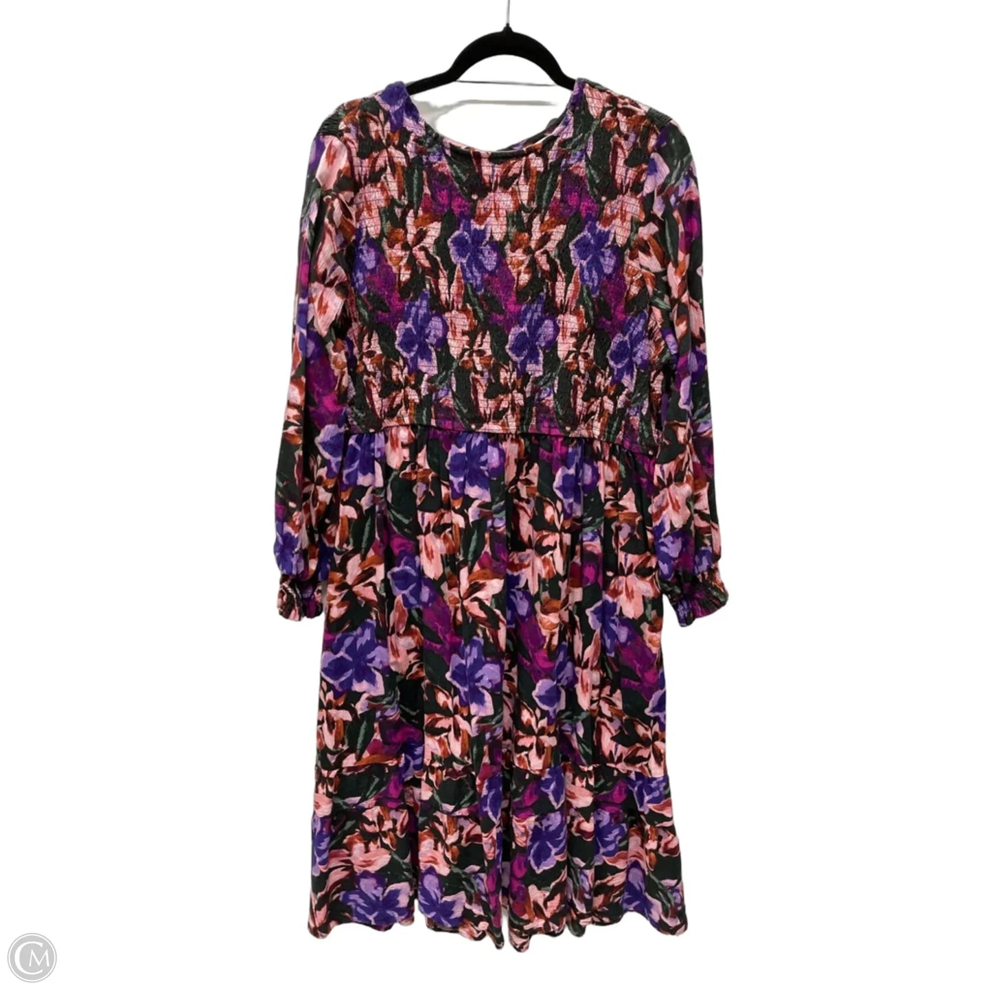 Dress Casual Midi By Terra & Sky In Floral Print, Size: 2x