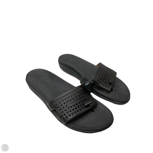 Sandals Heels Wedge By Donald Pliner In Black, Size: 9