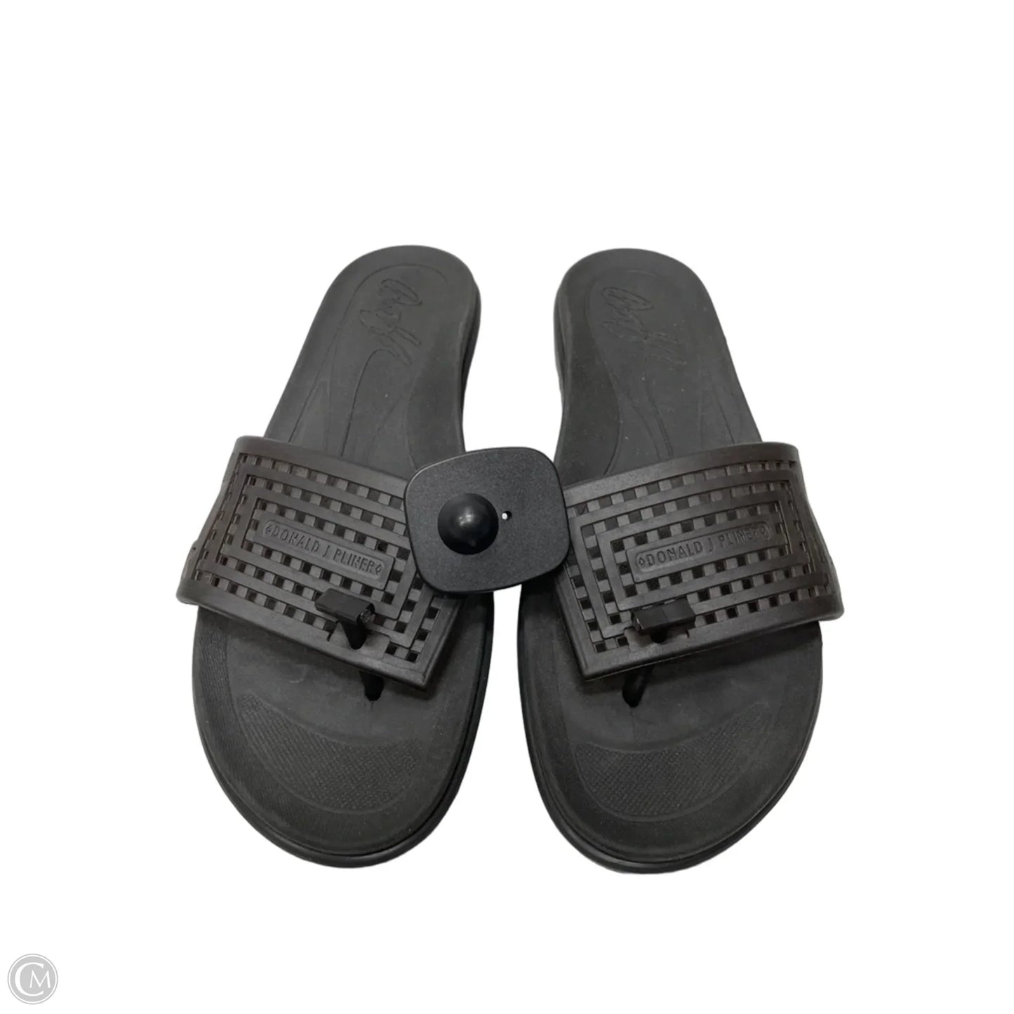 Sandals Heels Wedge By Donald Pliner In Black, Size: 9
