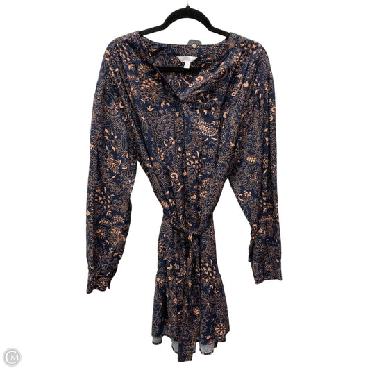 Dress Casual Short By Time And Tru In Floral Print, Size: Xl