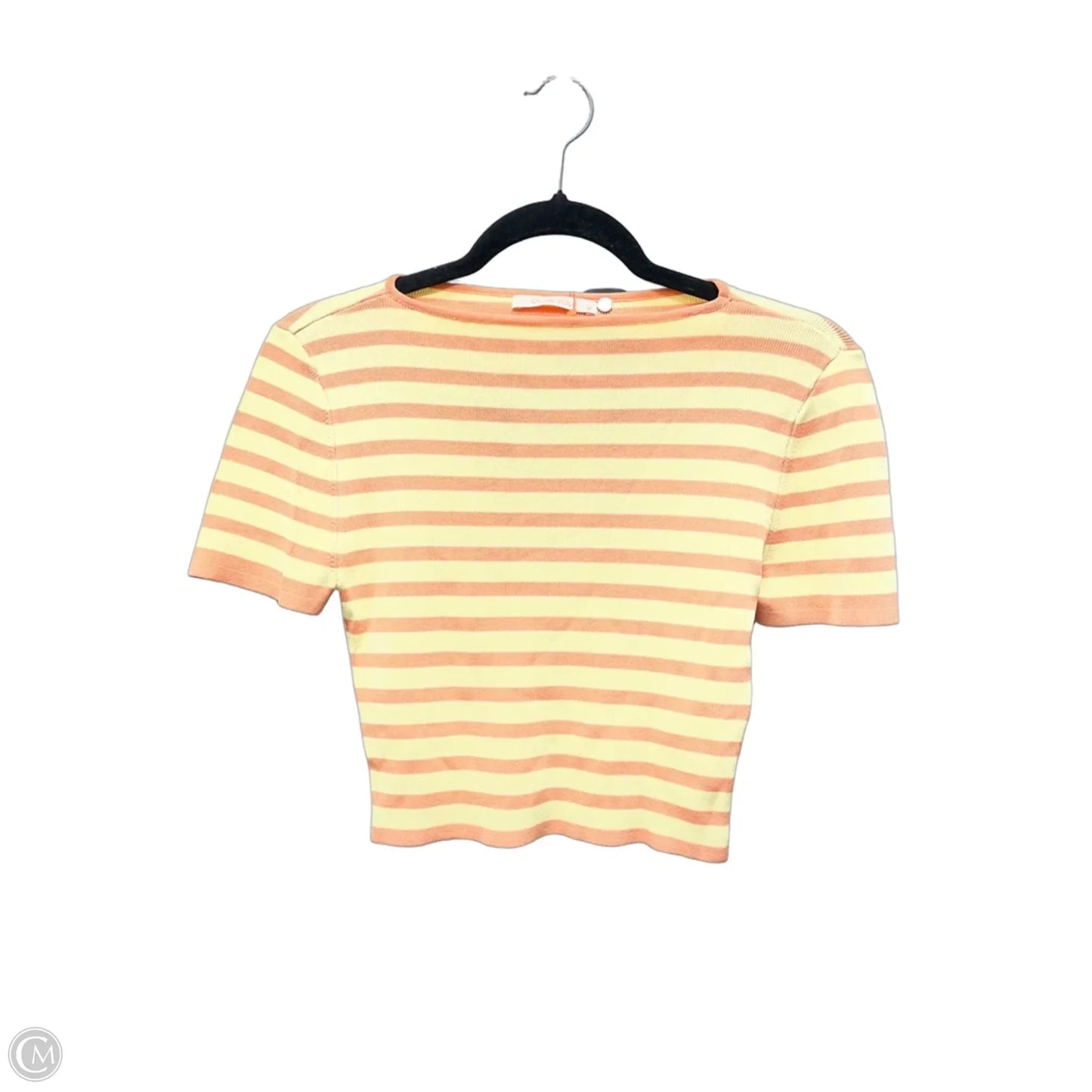 Top Short Sleeve By Olivaceous In Striped Pattern, Size: M