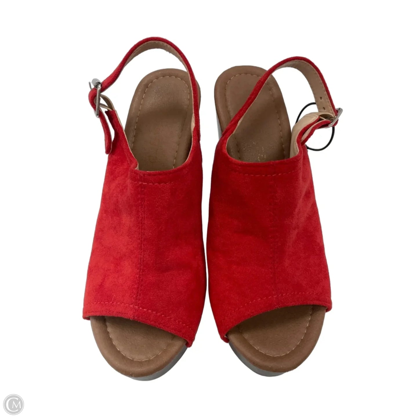 Sandals Heels Platform By Allegra K In Red, Size: 6.5